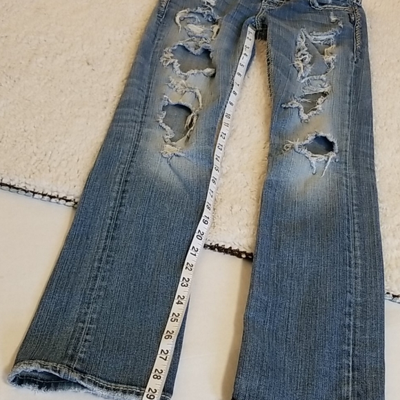 Silver Jeans Tuesday Flap Jeans Sz 26X32 - Picture 7 of 11